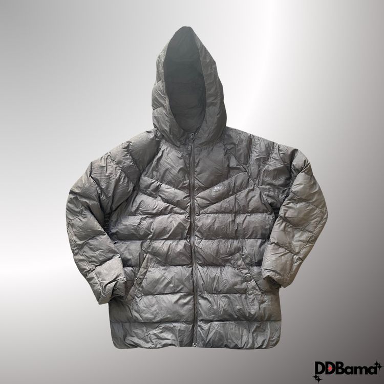 Nike black puffer jacket with hood